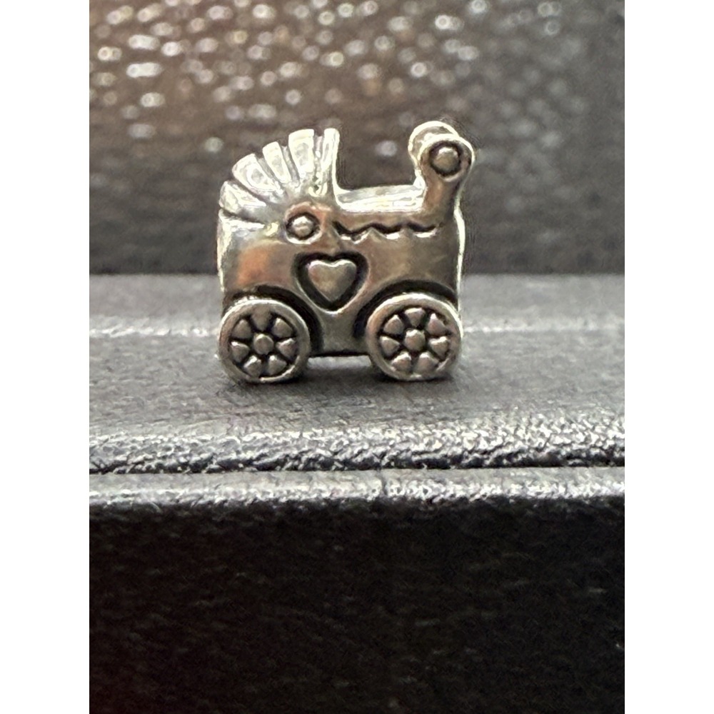 Pandora Sterling Silver Baby Buggy Carriage Charm ALE K6